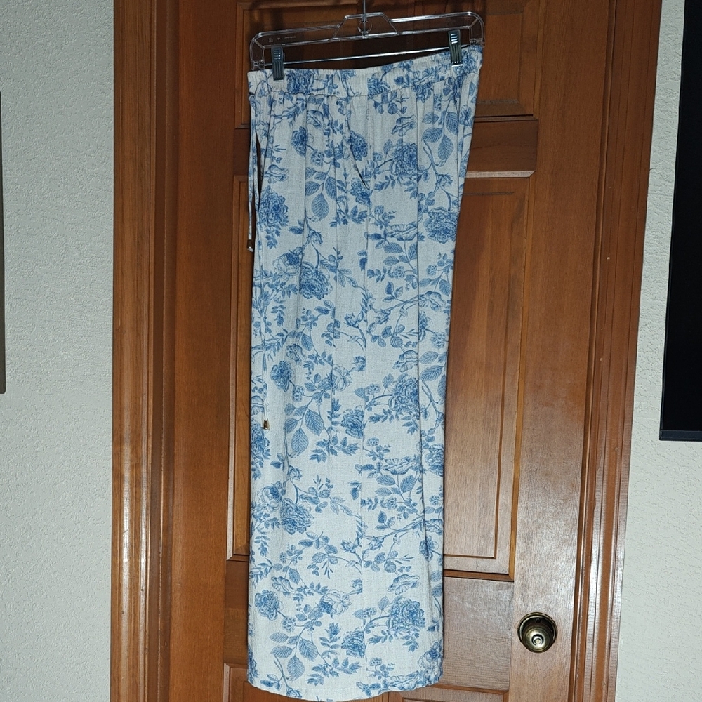 Linen Toile Slacks